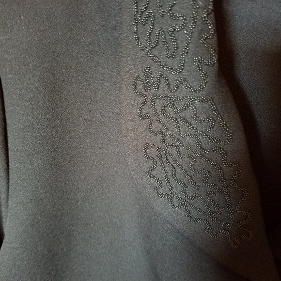 Requirements Black Jacket w Beading Detail 20 - Picture 2 of 8